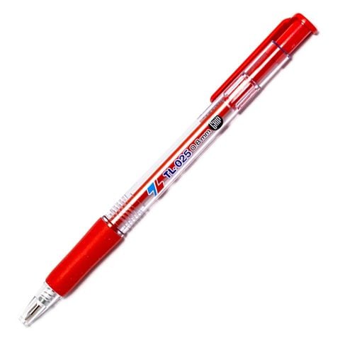 Bút Bi Grip 0.8 mm Thiên Long TL-025 - Mực Đỏ