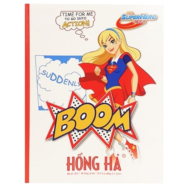 Vở Class Super DC - 4 Ô Ly 48 Trang ĐL 120g/m2 - Hồng Hà 0415 (Mẫu Màu Giao Ngẫu Nhiên)