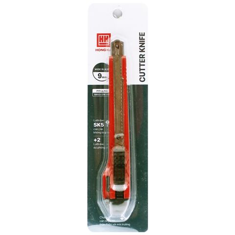 Dao Rọc Giấy ZM-02 - Hồng Hà 6653 - Màu Đỏ