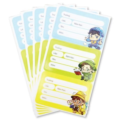Bộ 15 Nhãn Vở - Nhân Vật Akooland Fiha - Thiên Long NBL-005/AK