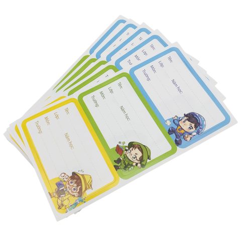 Bộ 15 Nhãn Vở - Nhân Vật Akooland Fiha - Thiên Long NBL-006/AK