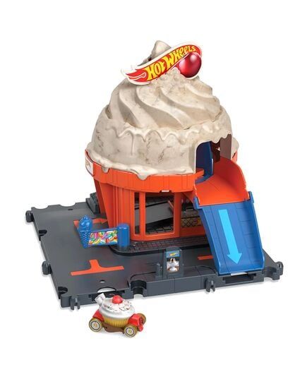 Đồ Chơi Mô Hình Tiệm Bán Kem - Hot Wheels City HKX38/HDR24