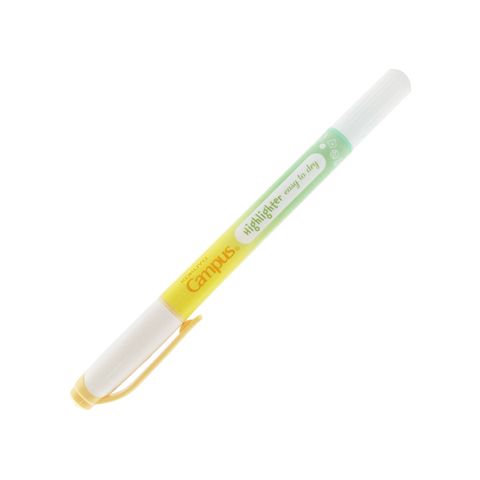 Bút Dạ Quang 2 Đầu Mực Pastel Campus DHL-PA-YGR - Vàng, Xanh Lá