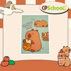 Gương gấp gọn Capybara đáng yêu