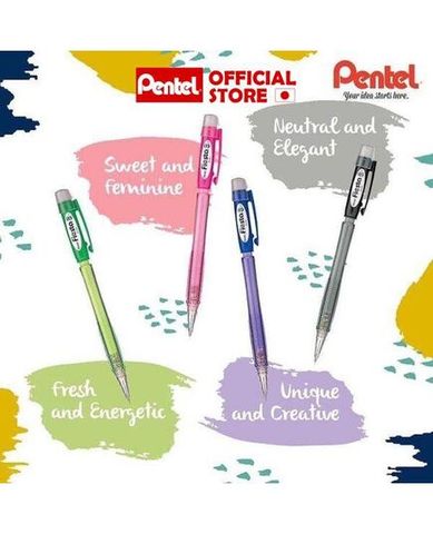 Bút Chì Bấm Pentel Fiesta  0.5MM CÓ TẨY - AX105