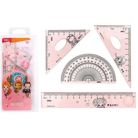 Bộ Thước Eke One Piece - Deli EH17