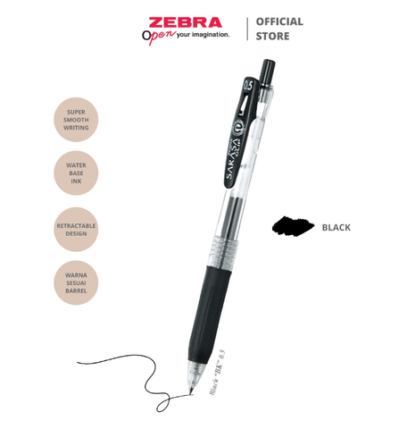 Bút Bi Bấm 0.5 mm Zebra Sarasa Clip JJ15