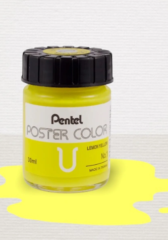 Lọ Màu Nước Màu Vàng Chanh 30ml Pentel WPU T01