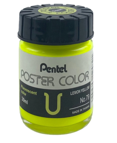 Lọ Màu Nước Màu Vàng Chanh Dạ Quang 30ml Pentel WPU T79