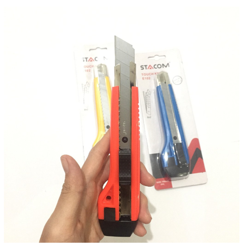 Dao rọc giấy, dao trỗ Stacom lớn E102 2 lưỡi 100mm