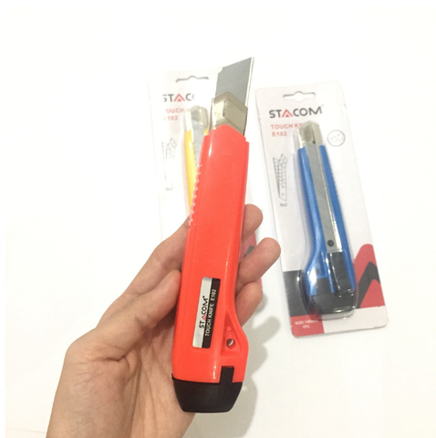 Dao rọc giấy, dao trỗ Stacom lớn E102 2 lưỡi 100mm