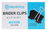 Kẹp giấy đen Pro Office, Kẹp Bướm Đen Các Kích Thước Chính Hãng