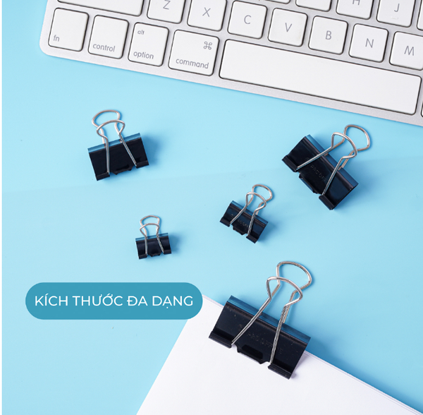 Kẹp giấy đen Pro Office, Kẹp Bướm Đen Các Kích Thước Chính Hãng