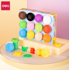 Đất nặn an toàn Deli EH709- 4 / 6 / 8 màu Super wings đựng trong hũ có thể trộn đổi màu