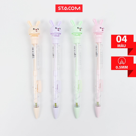 Bút chì bấm kim thân giữa Stacom hình thú nét 0.5mm MP4015