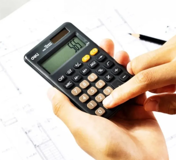 Máy tính 12 số Deli EM120 Màu Xanh Lá, Xám đậm ( Máy tính mini cầm tay) ( M120 )