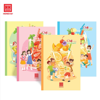 Tập Học Sinh Chill Cùng Trà Chanh 4 Ô Ly 96 Trang 100gsm - Hồng Hà 0313 (Mẫu Sản Phẩm Giao Ngẫu Nhiên)