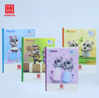 Vở Class Best Friend - 4 Ô Ly 200 Trang 80gsm - Hồng Hà 0440 (Mẫu Màu Giao Ngẫu Nhiên)