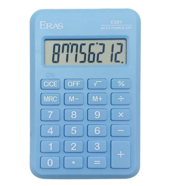 Máy tính mini bỏ túi Eras E381 chính hãng/ Máy tính học sinh cấp 1