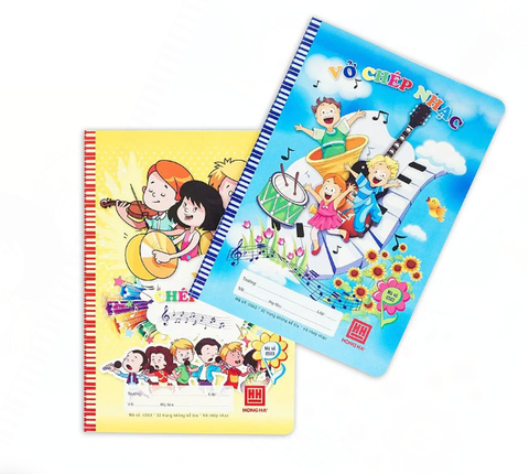 Vở Chép Nhạc Kẻ Ngang 32 Trang 80gsm School - Hồng Hà 0503