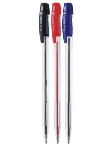 Bút bi nắp đậy Pentel BK66 ngòi 0.7mm - Đỏ