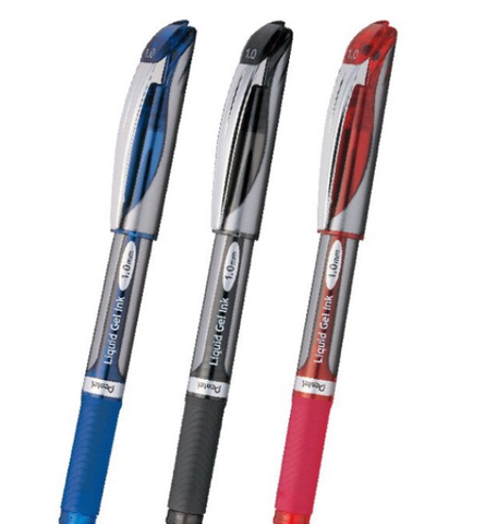 Bút ký Pentel mực gel nét 1.0mm BL60 mực xanh - đen - đỏ hàng chính hãng