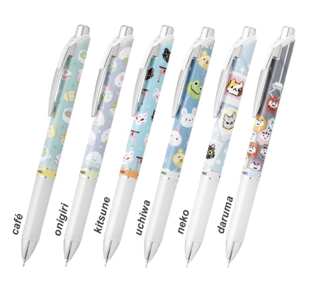 Bút gel Pentel energel Kawaii BLN75KW, viết mực xanh nét bút 0.5mm