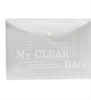 Bìa 1 nút nhựa My clear bag LD-209F - 1 cái
