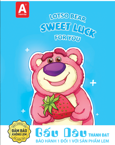 Tập vở học sinh 4 ô ly 96 trang Gấu Dâu ĐL 80GSM