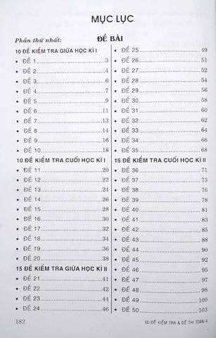60 Đề Kiểm Tra Và Đề Thi Toán Lớp 4 (Tái Bản 2023)