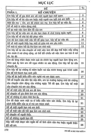 270 ĐỀ VÀ BÀI VĂN MẪU 4 (THEO CHƯƠNG TRÌNH GDPT MỚI) (DÙNG CHUNG CHO CÁC BỘ SGK HIỆN HÀNH)