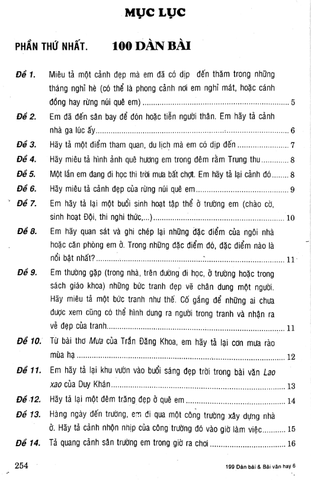 199 Dàn Bài Và Bài Văn Hay 6 (Biên Soạn Theo Chương Trình Giáo Dục Phổ Thông Mới)