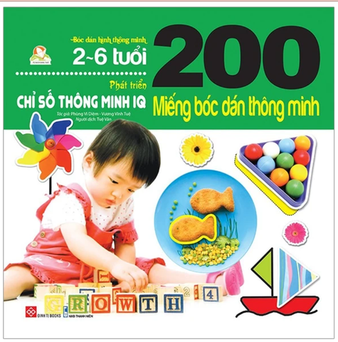 200 Miếng Bóc Dán Thông Minh - Phát Triển Chỉ Số Thông Minh Iq (2-6 Tuổi)