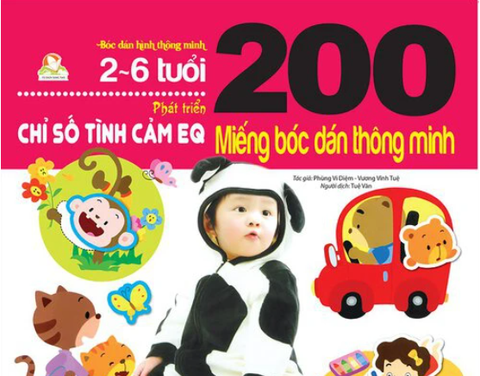 200 miếng bóc dán thông minh - Phát triển chỉ số tình cảm EQ (2-6 tuổi)