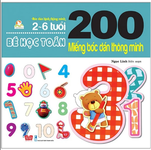 200 Miếng Bóc Dán Thông Minh - Bé Học Toán