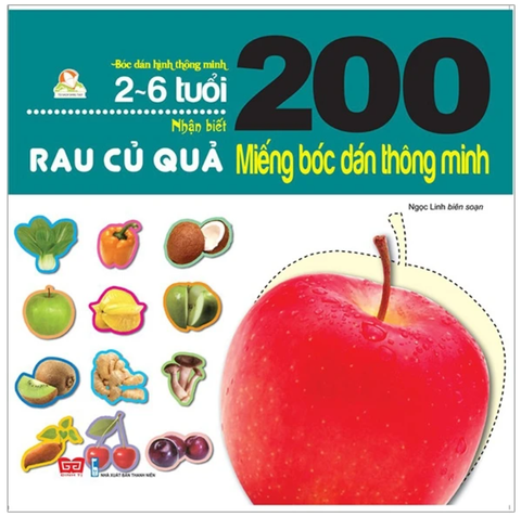 200 Miếng Bóc Dán Thông Minh - Rau Củ Quả