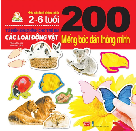 200 Miếng Bóc Dán Thông Minh - Các Loài Động Vật (Tái Bản 2018)