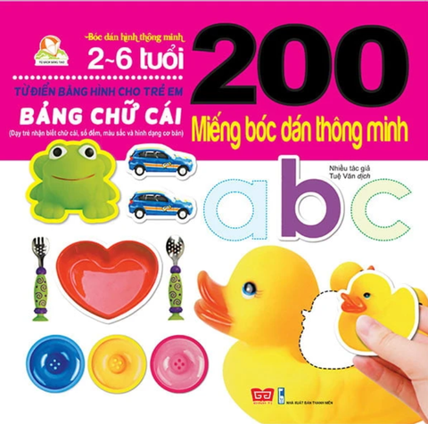 200 Miếng Bóc Dán Thông Minh - Bảng Chữ Cái (Tái Bản 2018)