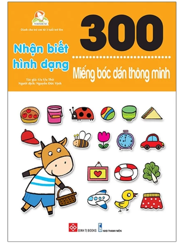 300 Miếng Bóc Dán Thông Minh - Nhận Biết Hình Dạng