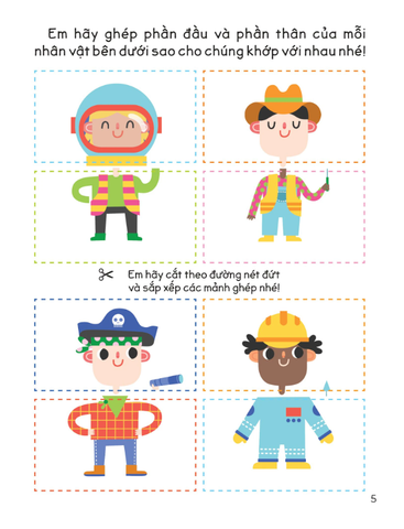 30++ Hoạt Động Rèn Luyện Kỹ Năng Tư Duy Cho Trẻ - Ghép Cặp