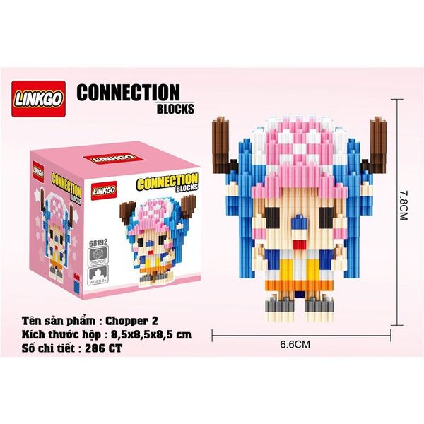 Đồ Chơi Lắp Ráp Mô Hình Nhân Vật One Piece - LinkGo 68192 - Chopper (286 Mảnh Ghép)