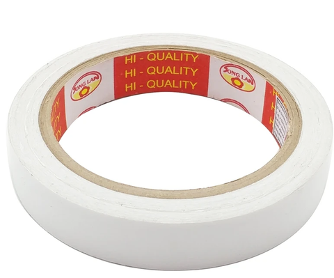 Băng Keo 2 Mặt 18 mm x 25 Yards  - Màu Trắng