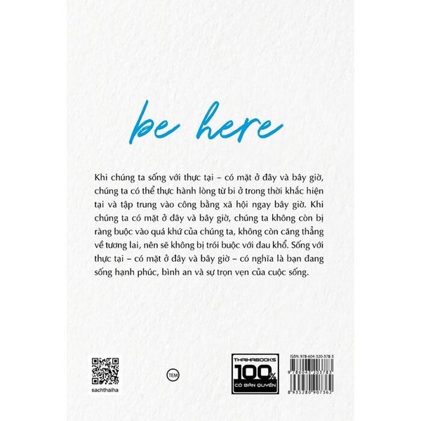 Be Here - Sống Với Thực Tại (Tái Bản 2024)