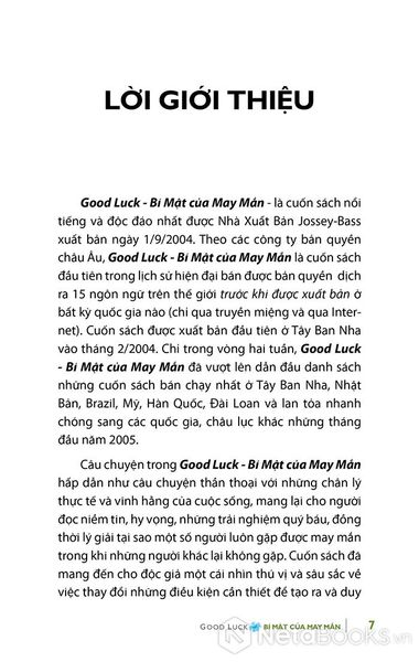 Bí Mật Của May Mắn (Khổ Nhỏ)