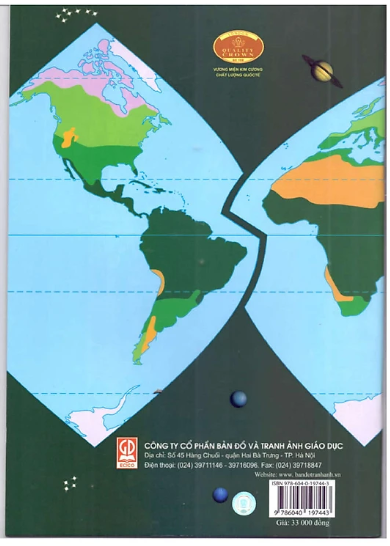 Tập Bản Đồ Địa Lí Tự Nhiên Đại Cương - Ngô Đạt Tam