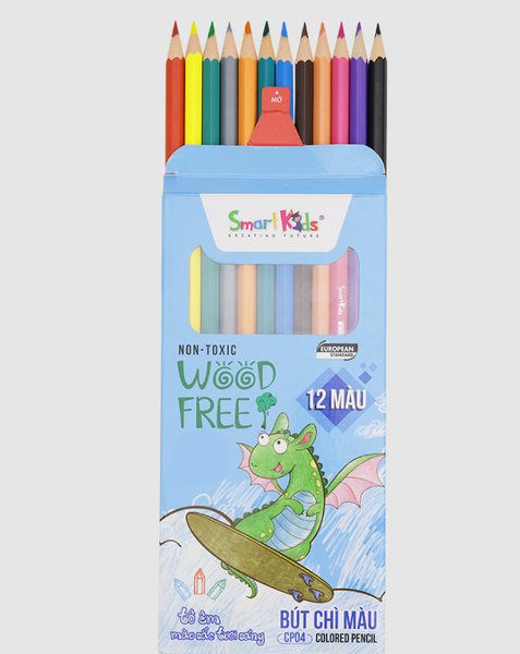 Bút chì màu Wood Free CP04 (12 màu/hộp)