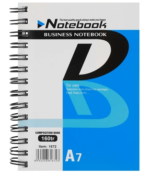 Sổ Lò Xo Business Devyt A7 - D1672 - 160 Trang ĐL70/92