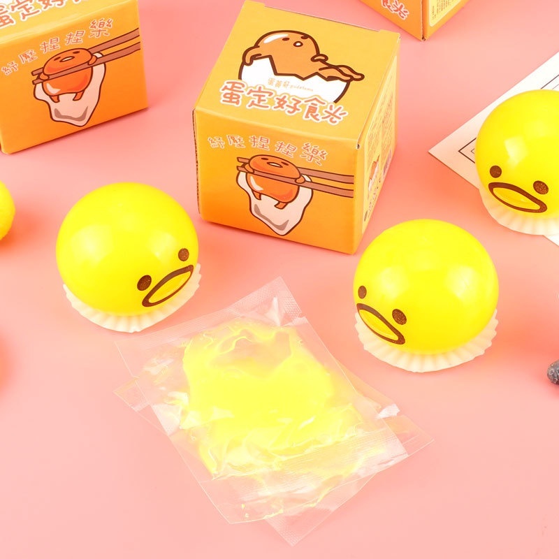 Đồ Chơi Squishy Trứng Lười Gudetama Slime