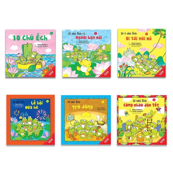Ehon - Combo 6 Cuốn 10 Chú Ếch Phần 1 ( Tập 1 - 6)