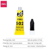 Keo dán sắt 502-3g Deli E7146